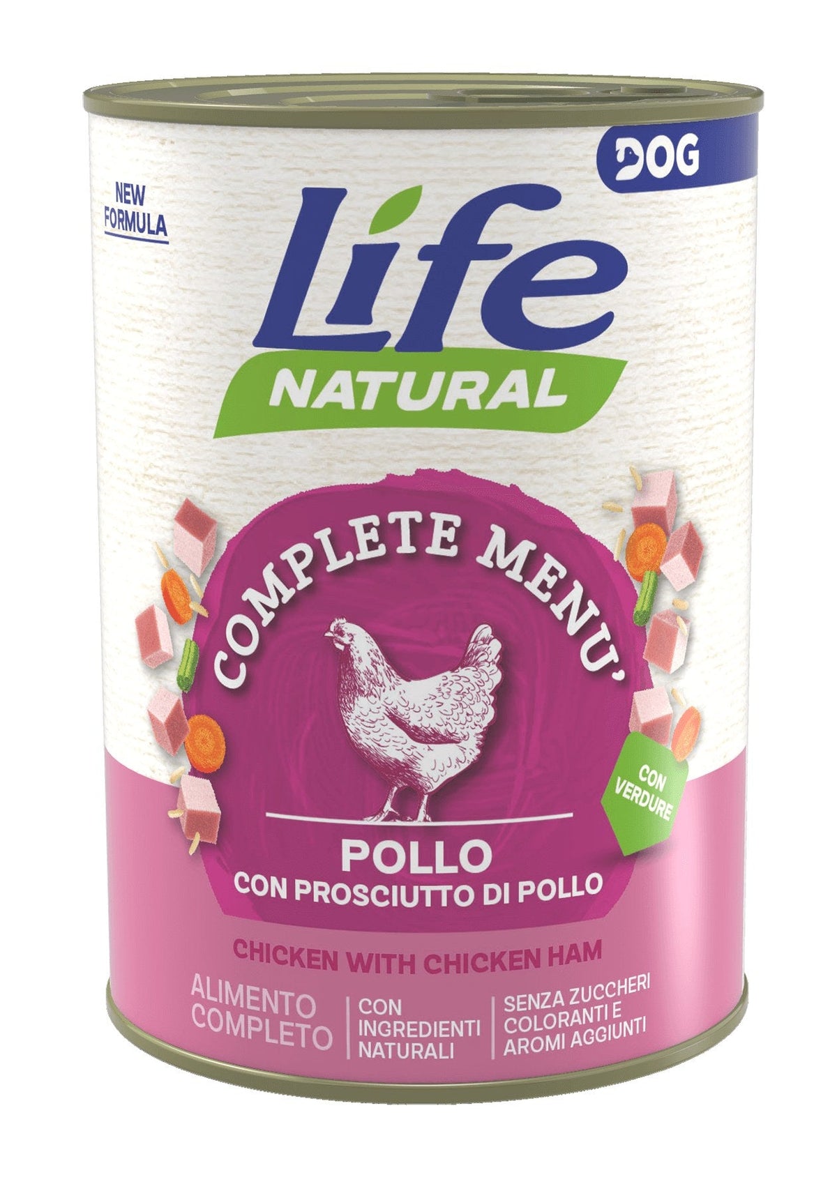 Pollo con prosciutto di pollo