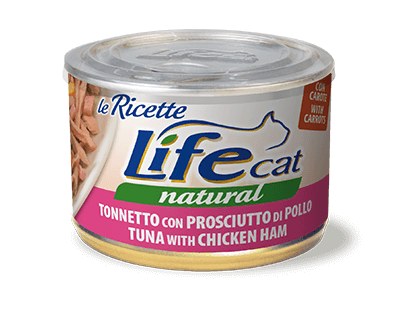 Tonno con prosciutto di pollo e carote
