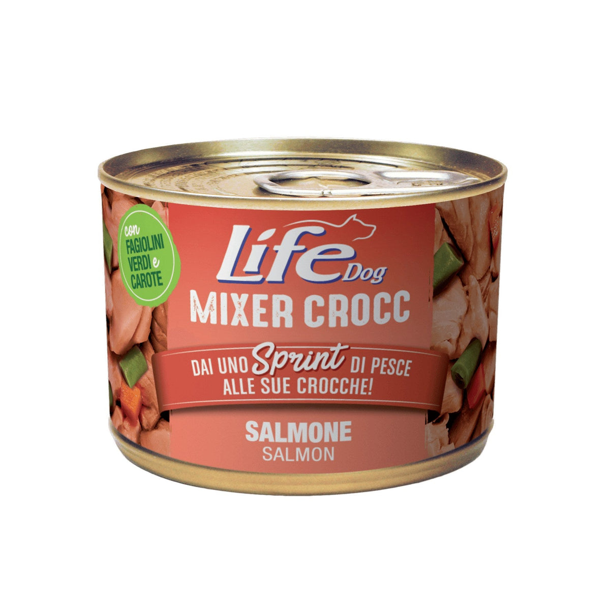 Mixer Crocc - salmone con fagiolini verdi e carote