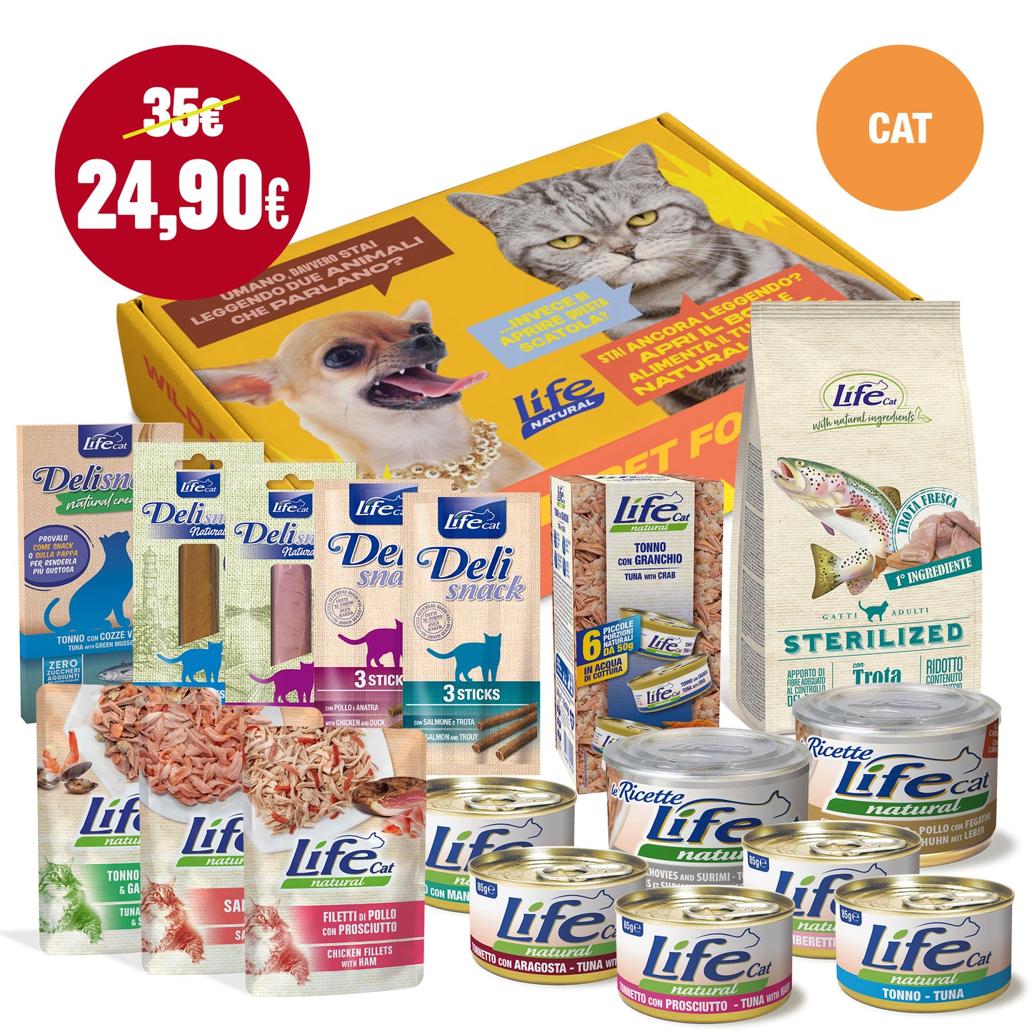 BOX DEGUSTAZIONE CAT - 33% di sconto su 35€