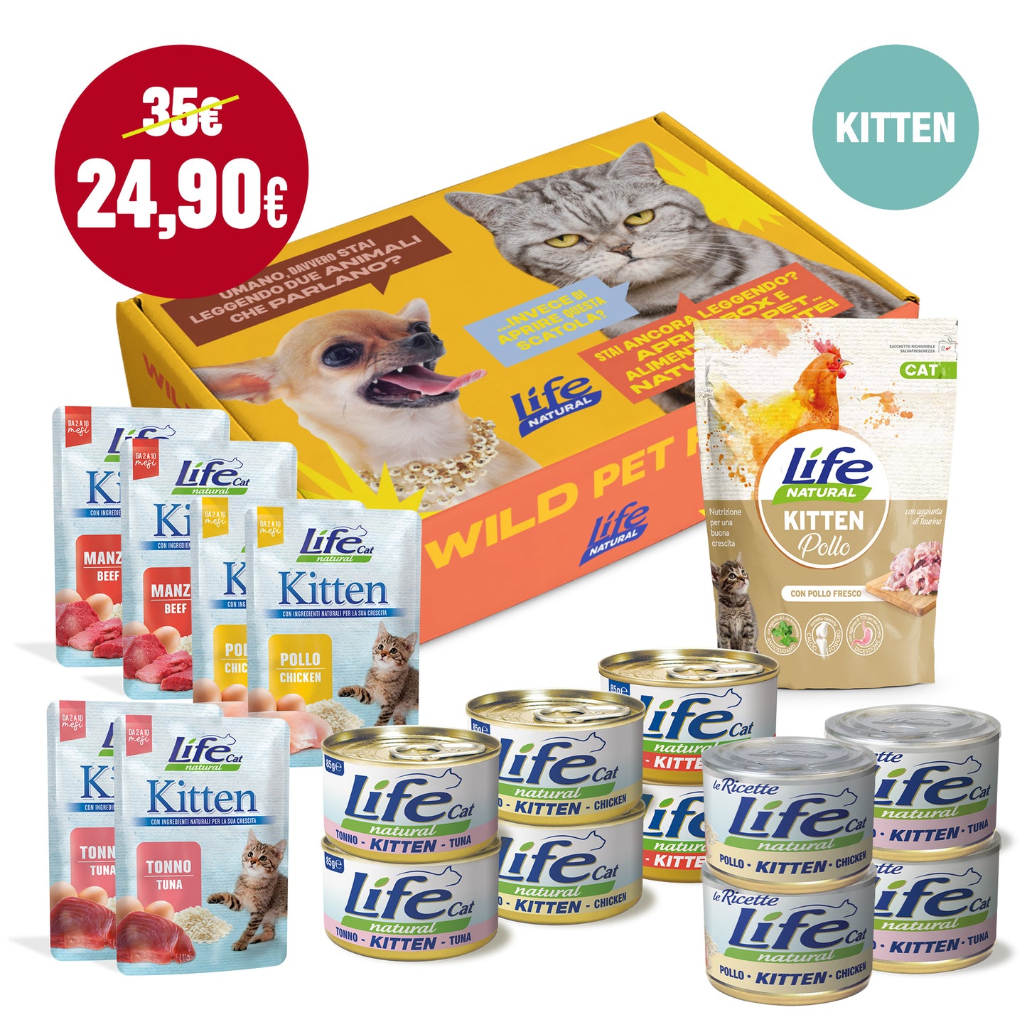 BOX DEGUSTAZIONE KITTEN - 33% di sconto su 35€