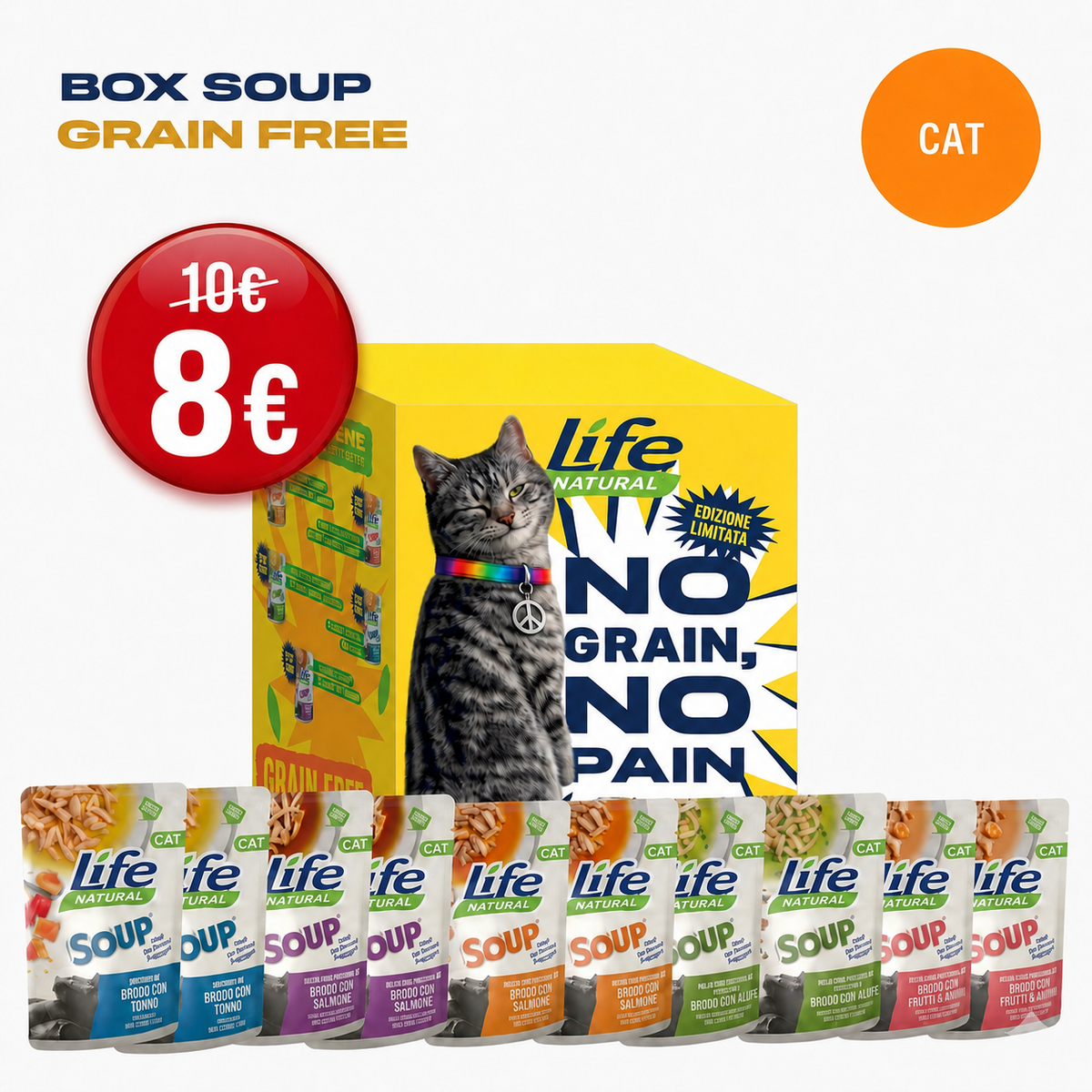 BOX SOUP GRAIN FREE - 10 BUSTE DA 60 GRAMMI - SCONTATO DEL 20%
