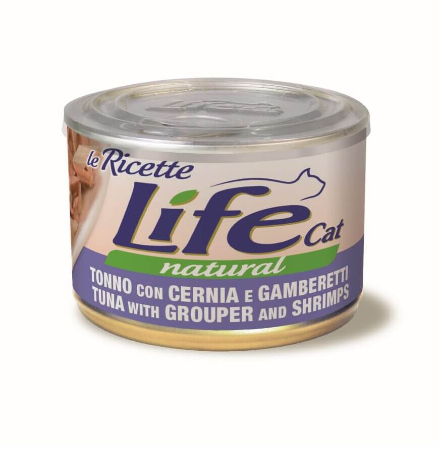 Tonno con cernia e gamberetti
