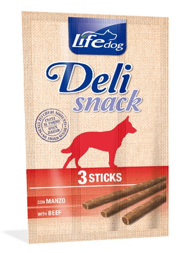 LIFE DOG DELI SNACK MANZO