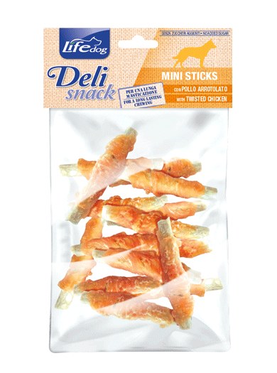 Mini stick con pollo arrotolato