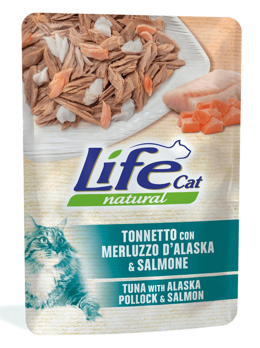 Tonnetto con merluzzo d’Alaska e salmone