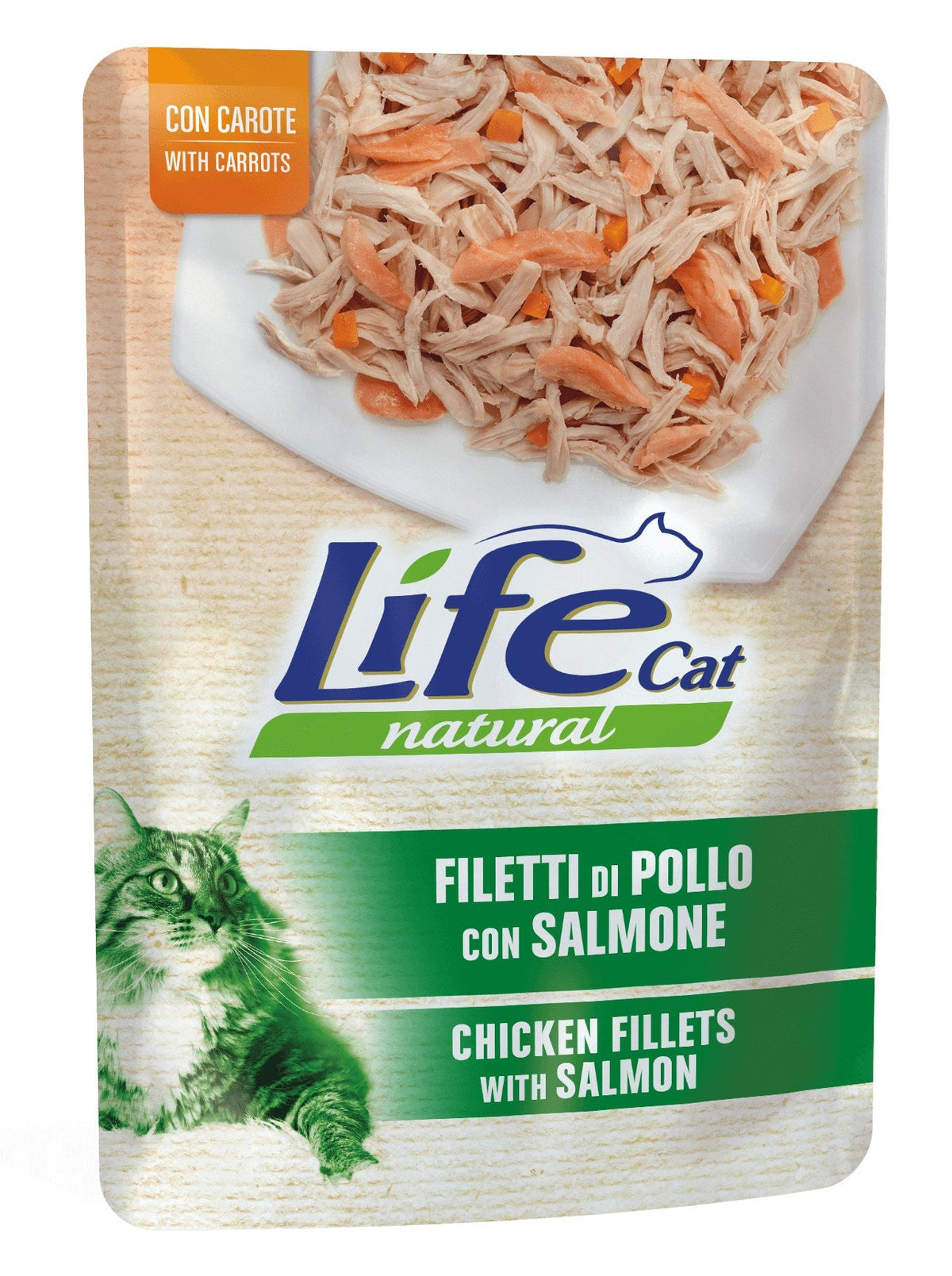 Filetti di pollo con salmone e carote