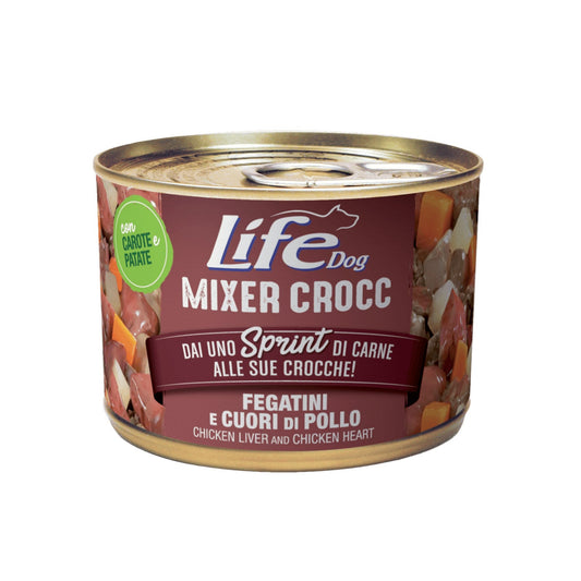 Mixer Crocc - fegatini e cuori di pollo con carote e patate