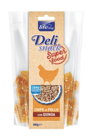 Delisnack Superfood: chips di pollo con quinoa