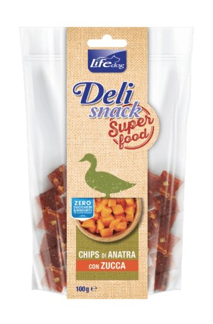 Delisnack Superfood: chips di anatra con zucca