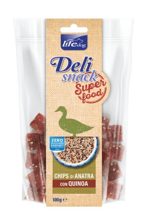 Delisnack Superfood: chips di anatra con quinoa