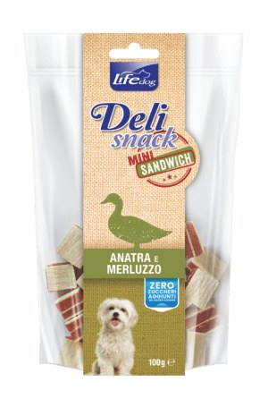Delisnack Mini sandwich: anatra e merluzzo