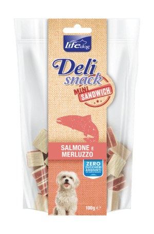 Delisnack Mini sandwich: salmone e merluzzo