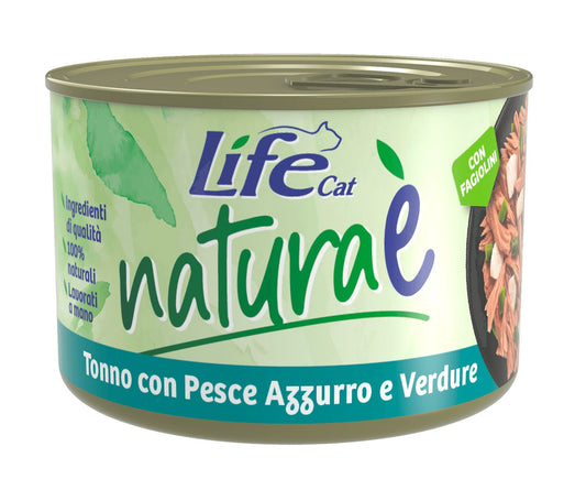 Tonno con pesce azzurro e verdure