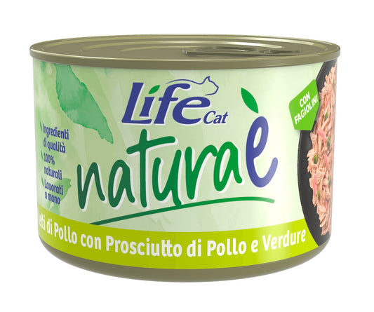 Filetti di pollo con prosciutto di pollo e verdure
