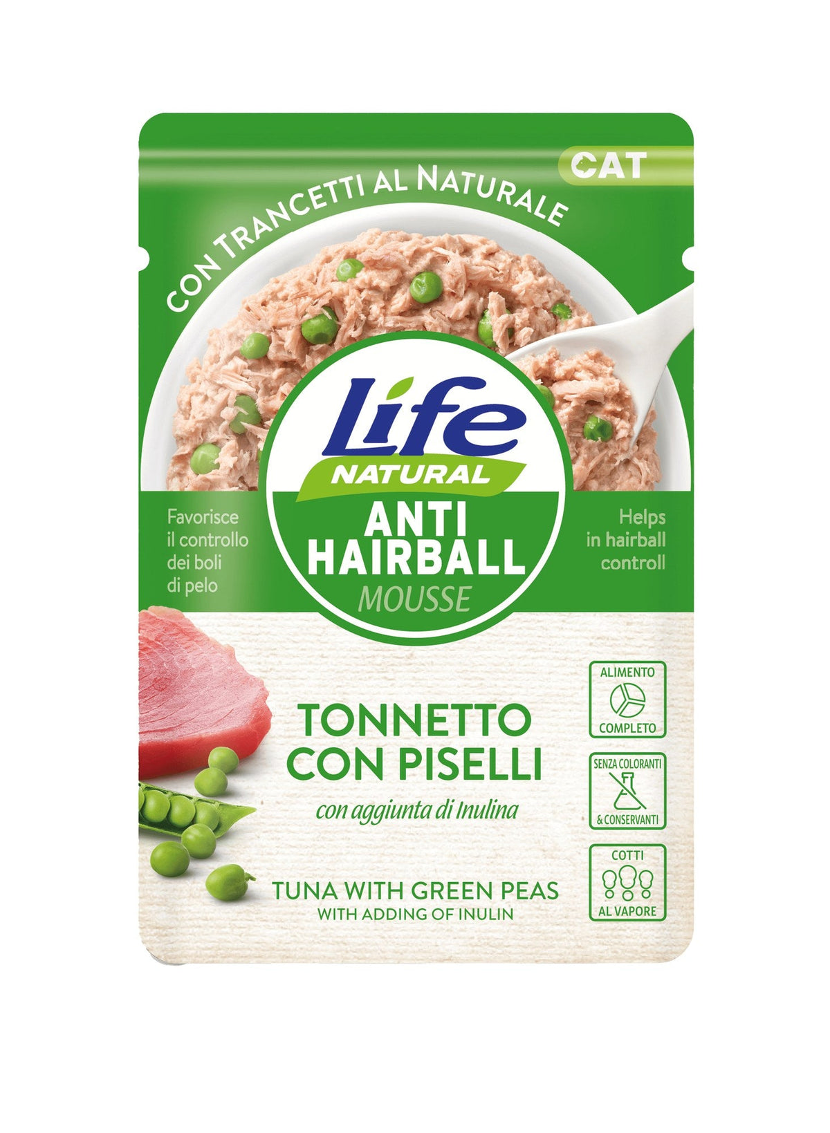 Busta 70 gr - Anti-Hairball Tonnetto con Piselli